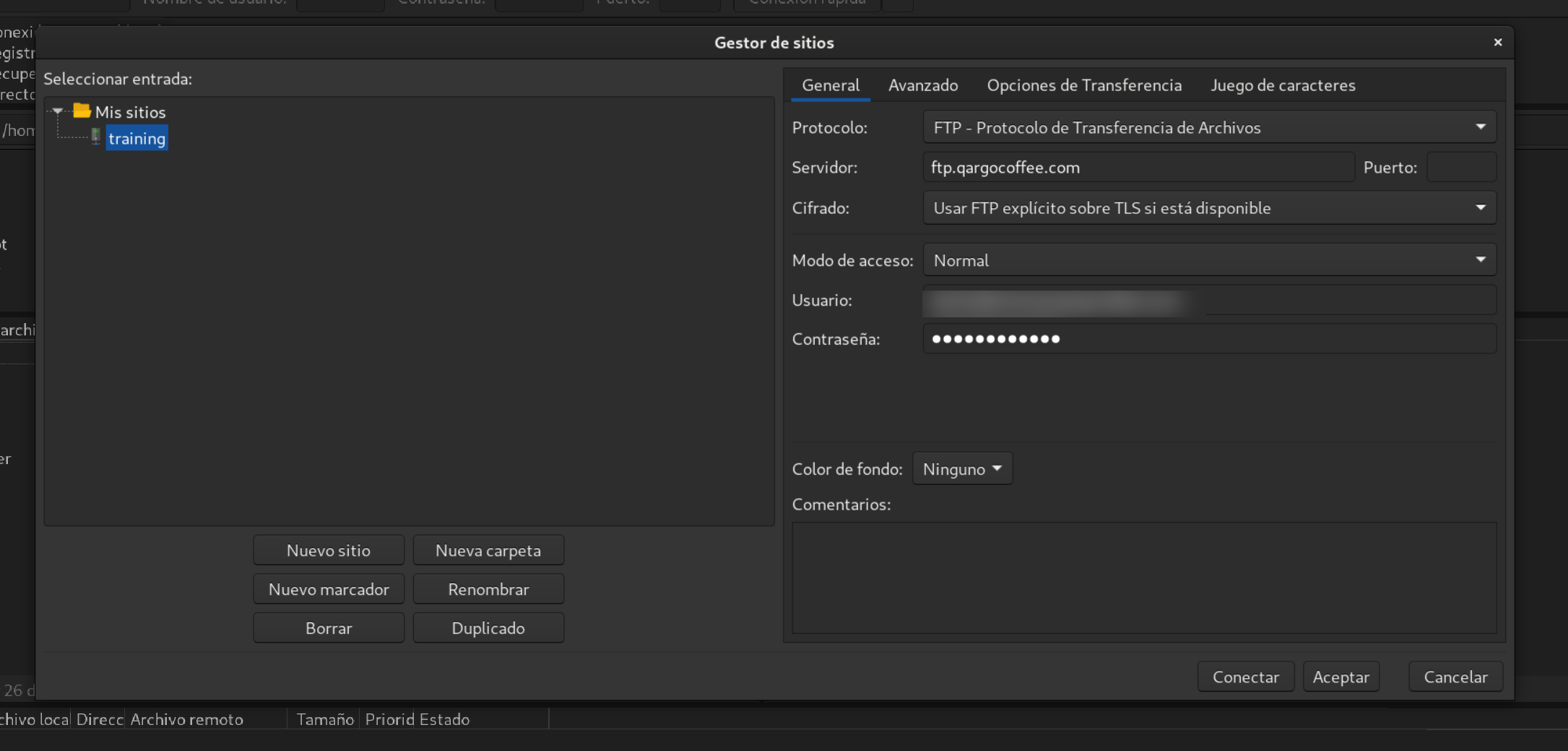 Config site